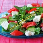 Peynirli Semizotu Salatası